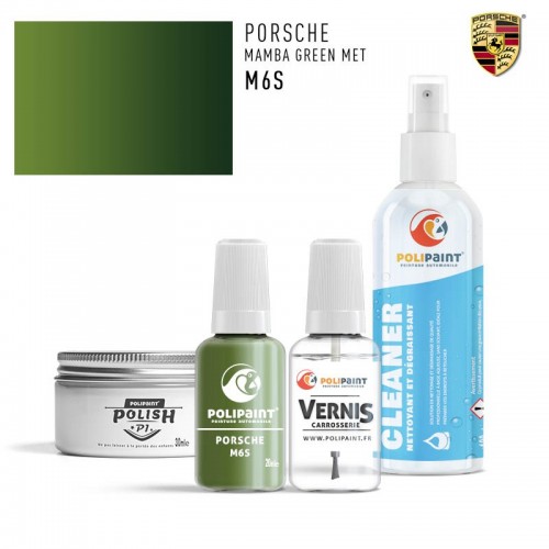 Stylo Retouche Porsche M6S MAMBA GREEN MET