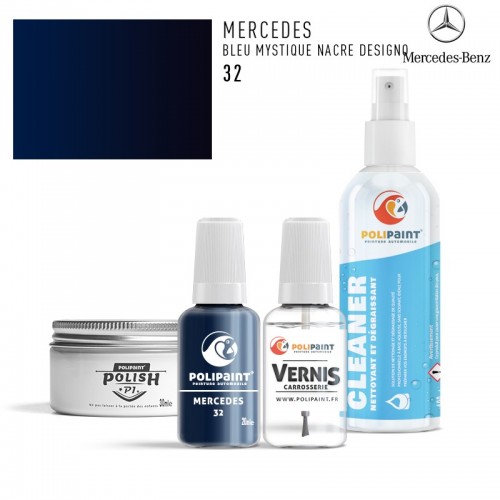 Stylo Retouche Mercedes 32 BLEU MYSTIQUE NACRE DESIGNO
