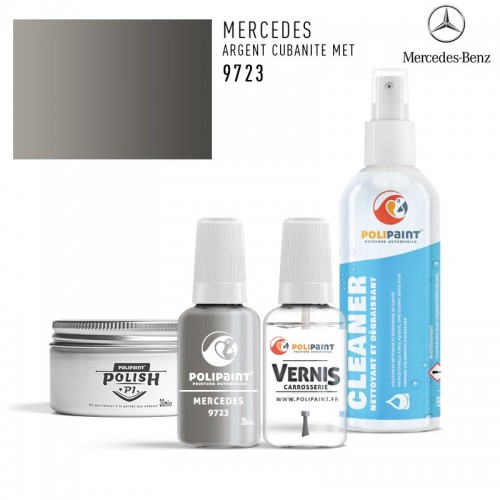 Stylo Retouche Mercedes 9723 ARGENT CUBANITE MET