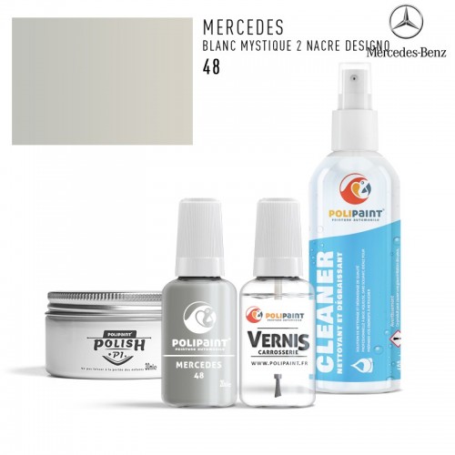 Stylo Retouche Mercedes 48 BLANC MYSTIQUE 2 NACRE DESIGNO