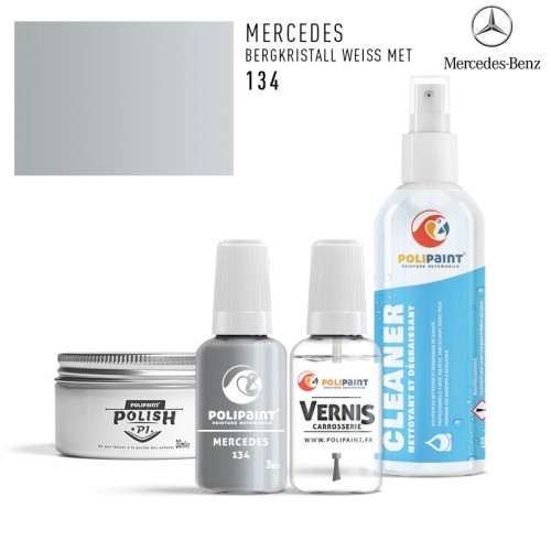 Stylo Retouche Mercedes 134 BERGKRISTALL WEISS MET