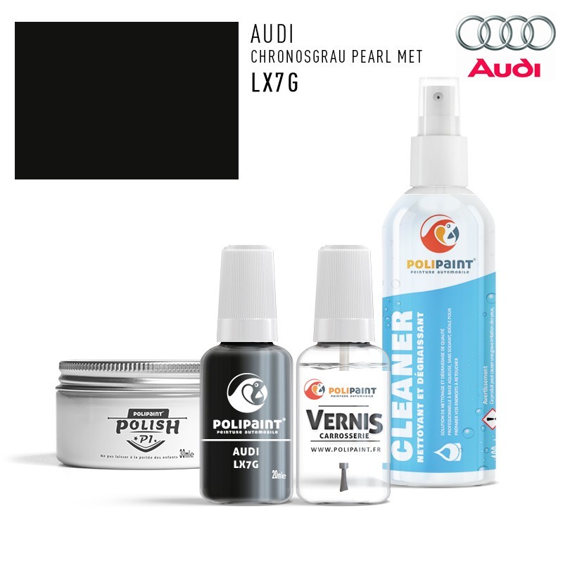 Audi Chronos Gris LX7G Touch Up Stylo Bouteille Pinceau Réparation Peinture Auto 