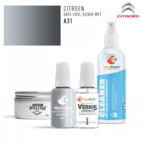 Stylo Retouche Citroen A31 GRIS COOL SILVER MET