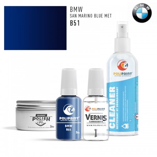 Stylo Retouche BMW B51 SAN MARINO BLUE MET