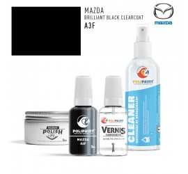 Stylo Retouche Mazda A3F BRILLIANT BLACK CLEARCOAT